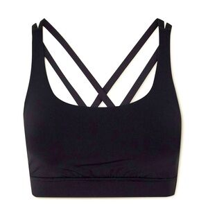 Lululemon Black Crossover Strappy Sports Bra